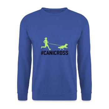 Canicross Runner - Unisex Pullover - Royalblau - Vorne - Alina (178cm) & Michal (187cm)