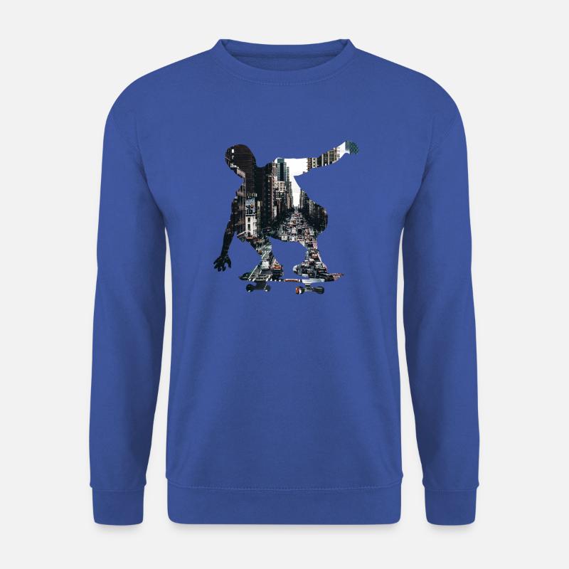 Skateboarder Skater - Unisex Pullover - Royalblau