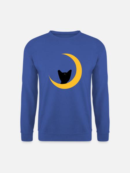 moon cat - Unisex Sweatshirt - royal blue