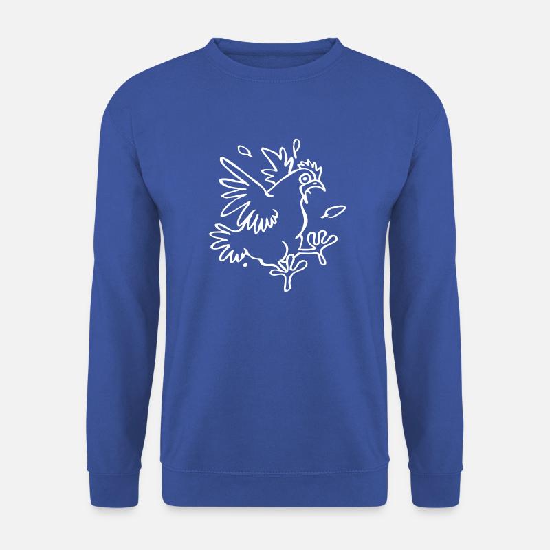 Aufgescheuchtes Huhn - Unisex Pullover - Royalblau