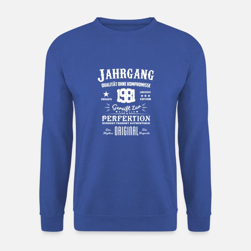 Original Jahrgang 1981 - Unisex Pullover - Royalblau