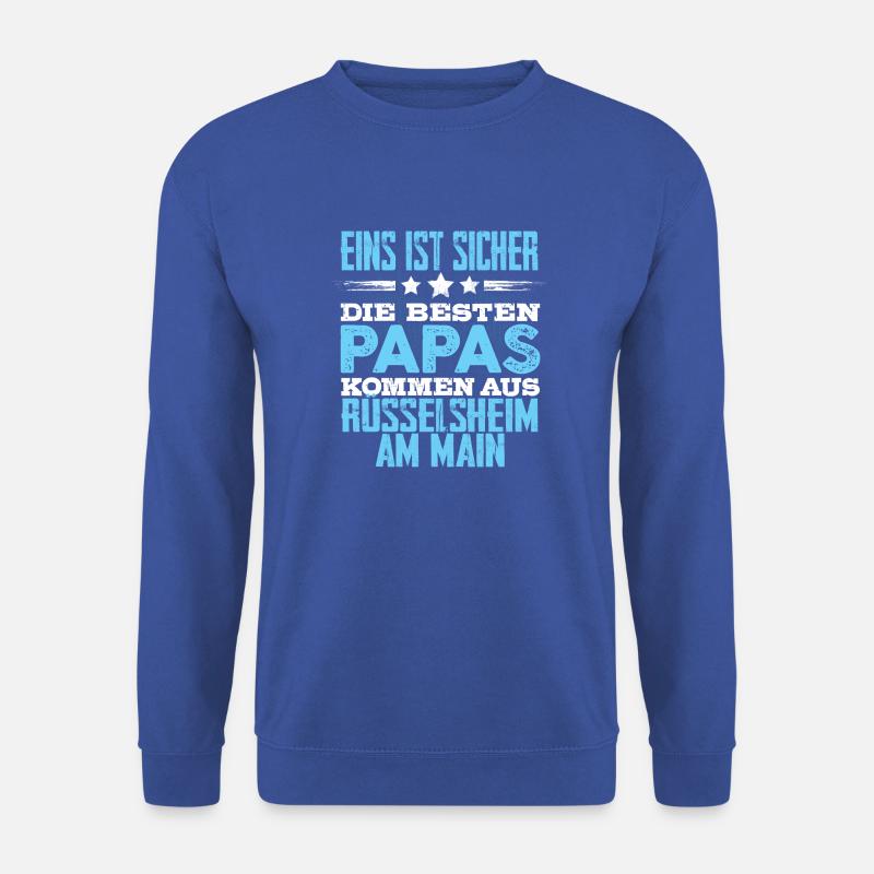 RÜSSELSHEIM-AM-MAIN -papa - Unisex Pullover - Royalblau