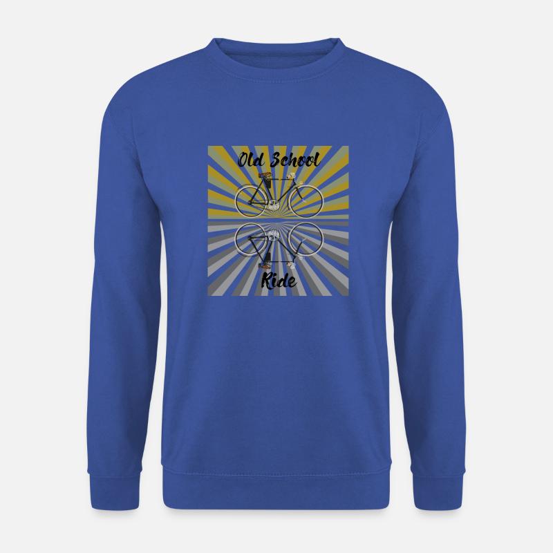 Fahrrad old school, retro bike, nerd, vintage - Unisex Pullover - Royalblau