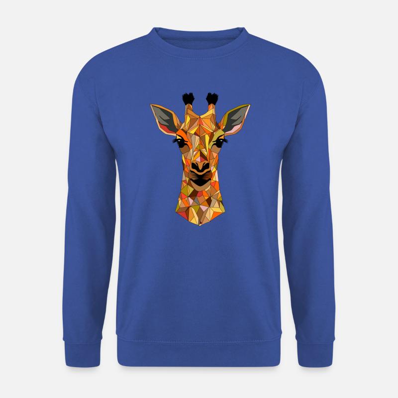 Lowpolygiraffe - Unisex Pullover - Royalblau