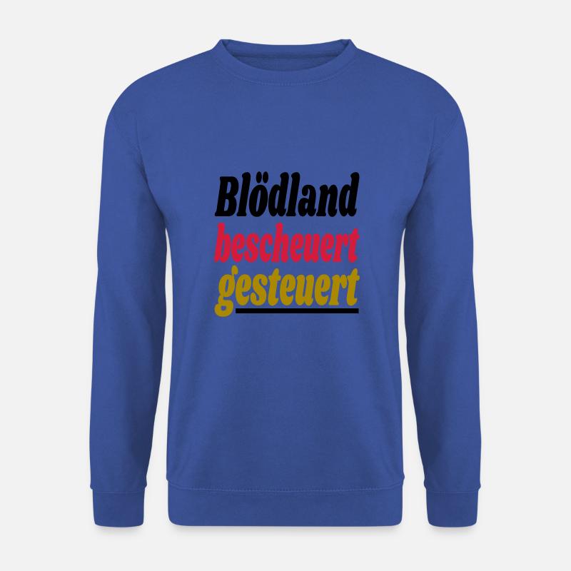 bescheuert gesteuert - Unisex Pullover - Royalblau