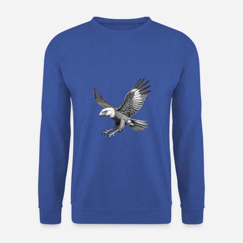 Flying Eagle, Graphic - Unisex Sweatshirt - royal blue