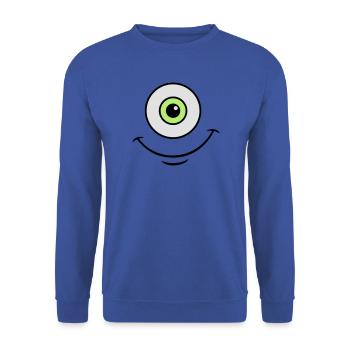 monster eye - Unisex Sweatshirt - royal blue - Front - Alina (178cm) & Michal (187cm)