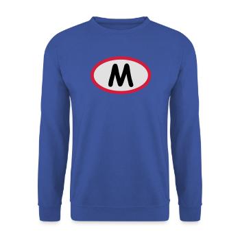 M - Genug ist genug - Unisex Pullover - Royalblau - Vorne - Alina (178cm) & Michal (187cm)