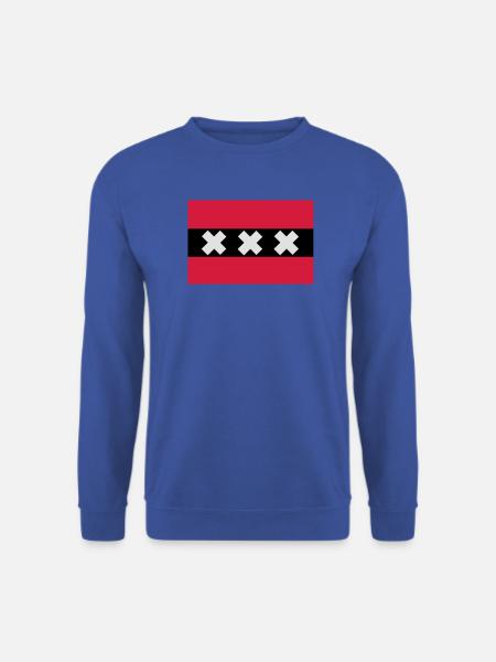 Amsterdam Flagge - Unisex Pullover - Royalblau