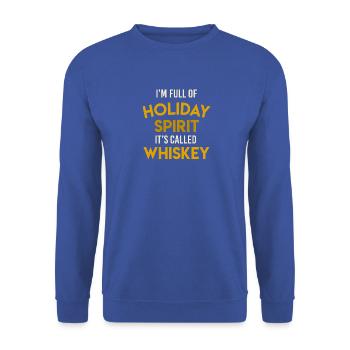 Holiday Spirit - Unisex Pullover - Royalblau - Vorne - Alina (178cm) & Michal (187cm)