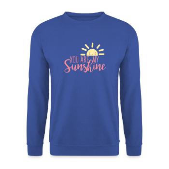 Du bist mein Sonnenschein - Unisex Pullover - Royalblau - Vorne - Alina (178cm) & Michal (187cm)