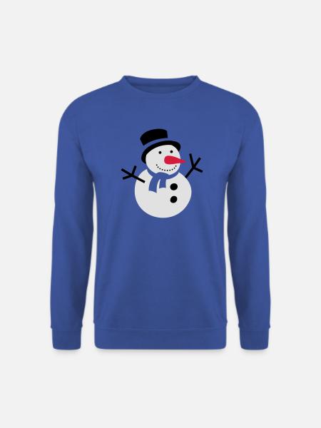 schneemann winter schnee - Unisex Pullover - Royalblau