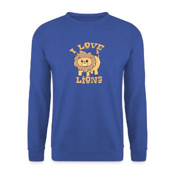 Safari - Unisex Pullover - Royalblau - Vorne - Alina (178cm) & Michal (187cm)
