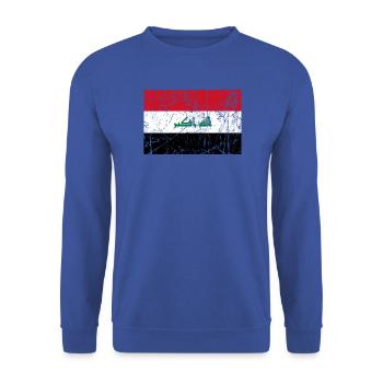 Irak Flagge Irak Fahne Flagge Flagge Bandera - Unisex Pullover - Royalblau - Vorne - Alina (178cm) & Michal (187cm)