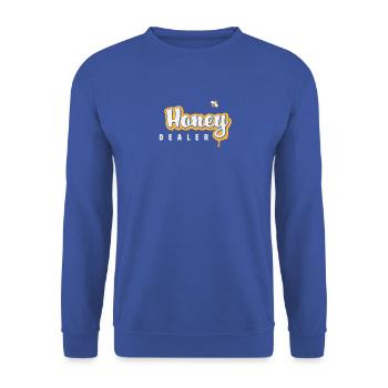 Imker, Bienenzüchter Geschenk - Honey Dealer - Unisex Pullover - Royalblau - Vorne - Alina (178cm) & Michal (187cm)