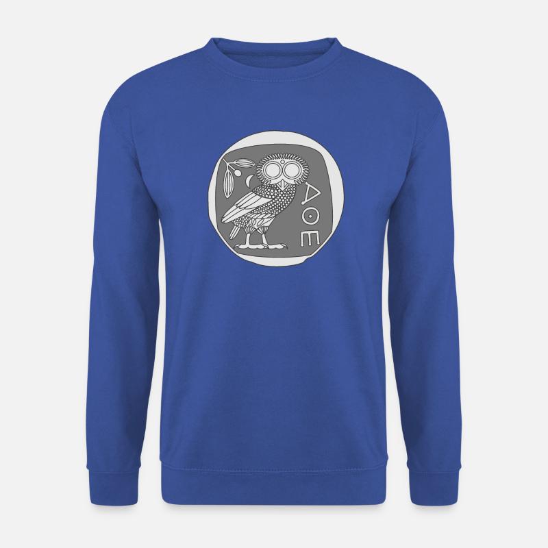 Eule der Athene [Münze] - Unisex Pullover - Royalblau