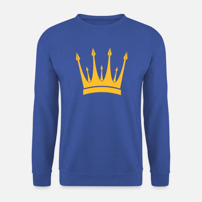 Krone / König / Crown / King - Unisex Pullover - Royalblau
