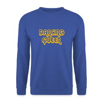 DANCING QUEEN Diskokugel - Unisex Pullover - Royalblau - Vorne - Alina (178cm) & Michal (187cm)