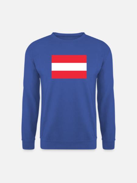 Aufkleberflagge Österreichs Fahne von Oesterreich - Unisex Pullover - Royalblau