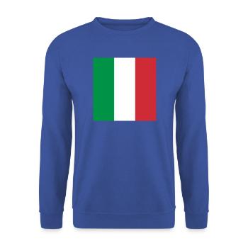 Italien Flagge Mauspad Mauspad Italien - Unisex Pullover - Royalblau - Vorne - Alina (178cm) & Michal (187cm)