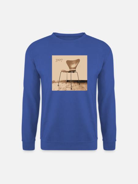 3107 Siebener No7 Stuhl Arne Jacobsen Fritz Hansen - Unisex Pullover - Royalblau