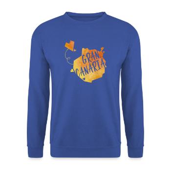 Gran Canaria - Unisex Pullover - Royalblau - Vorne - Alina (178cm) & Michal (187cm)