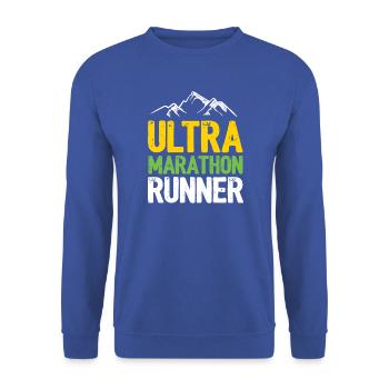 Ultra Marathon Runner - Unisex Sweatshirt - royal blue - Front - Alina (178cm) & Michal (187cm)