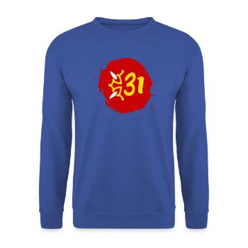 Hohe Gurke - Unisex Pullover - Royalblau - Vorne - Alina (178cm) & Michal (187cm)