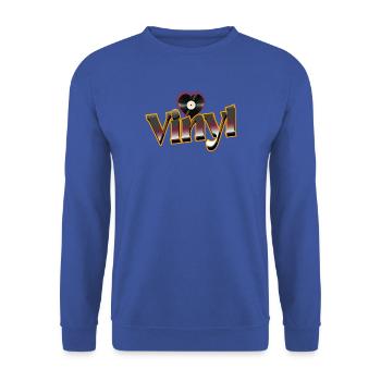 Vinyl Love - Unisex Sweatshirt - royal blue - Front - Alina (178cm) & Michal (187cm)