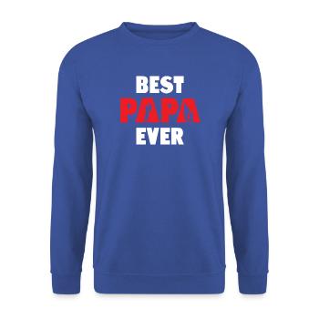 Bester Papa aller Zeiten - Unisex Pullover - Royalblau - Vorne - Alina (178cm) & Michal (187cm)