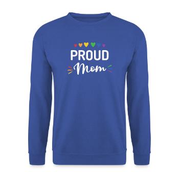 Stolze Mama - Unisex Pullover - Royalblau - Vorne - Alina (178cm) & Michal (187cm)
