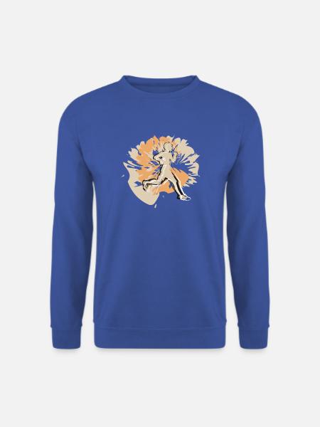 Stylischer-Läufer immer einen Schritt voraus - Unisex Pullover - Royalblau