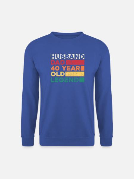 40 Jahre alte Legende Vater T-Shirt - Unisex Pullover - Royalblau