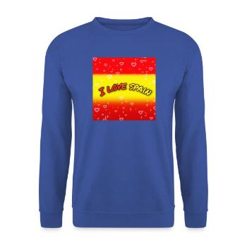 Ich liebe Spanien - Unisex Pullover - Royalblau - Vorne - Alina (178cm) & Michal (187cm)