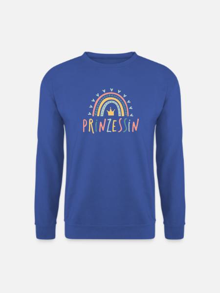 Prinzessin - Regenbogen - Unisex Pullover - Royalblau