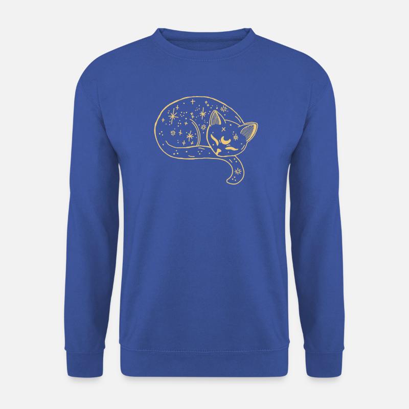 Sternenkatze im Schlaf - Unisex Pullover - Royalblau