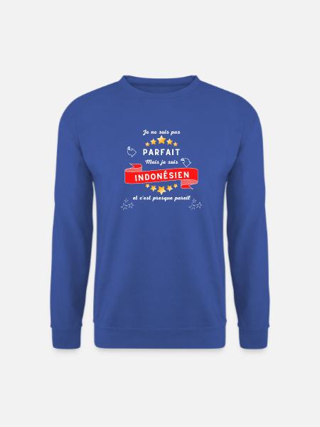 Ich bin nicht perfekt, aber ich bin Indonesier - Unisex Pullover - Royalblau