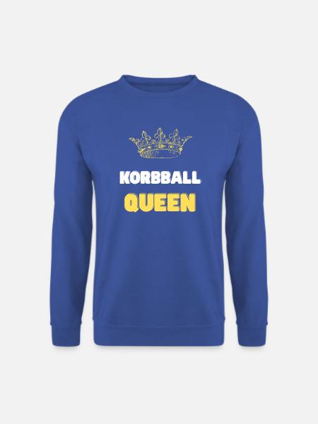 Korbball Queen goldene Krone - Unisex Pullover - Royalblau