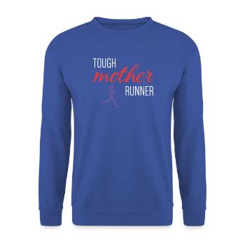 Tough Mother Runner - Unisex Pullover - Royalblau - Vorne - Alina (178cm) & Michal (187cm)
