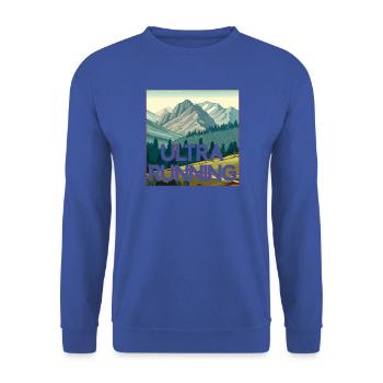 Ultra-Laufen - Unisex Pullover - Royalblau - Vorne - Alina (178cm) & Michal (187cm)