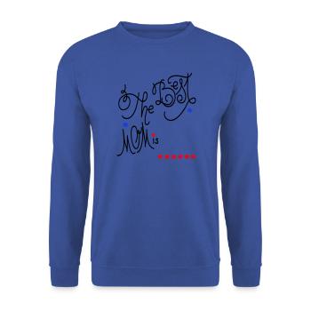 la meilleure maman, fête des mères - Sweat-shirt Unisexe - bleu royal - Devant - Alina (178cm) & Michal (187cm)
