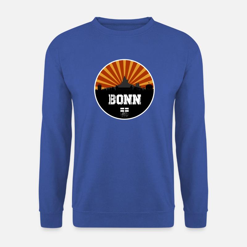 Bonn Skyline Retro - Unisex Pullover - Royalblau