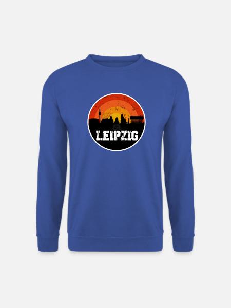 Leipzig Skyline - Unisex Pullover - Royalblau