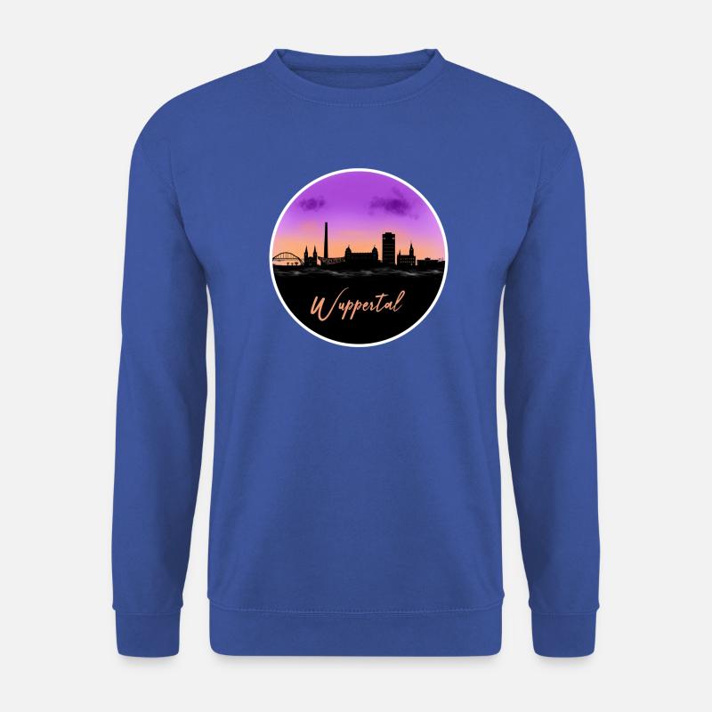Wuppertal Fine Skyline - Unisex Pullover - Royalblau