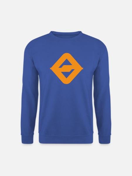 Cooles digitales Abzeichen-Emblem-Logo - Unisex Pullover - Royalblau