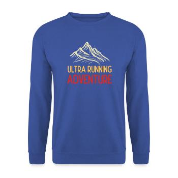 Ultra Running Advrenture - Unisex Pullover - Royalblau - Vorne - Alina (178cm) & Michal (187cm)