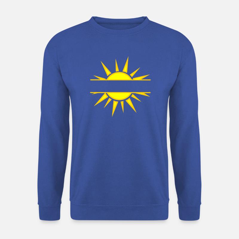 Sonnenschein-Textbanner - Unisex Pullover - Royalblau