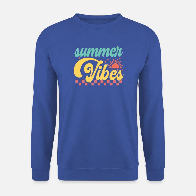 Sommer am Meer mit Sommerstimmung - Unisex Pullover - Royalblau