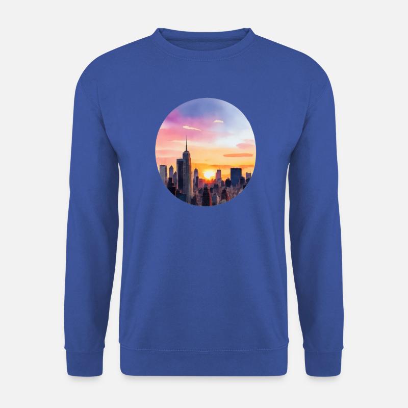Skyline - Unisex Pullover - Royalblau