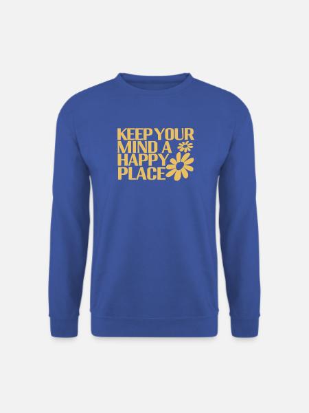 Happy Mind - Unisex Pullover - Royalblau